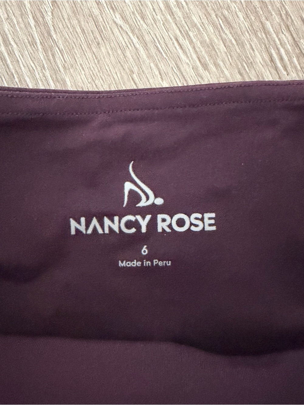 Nancy Rose Purple crop leggings sz 6 - Picture 5 of 7